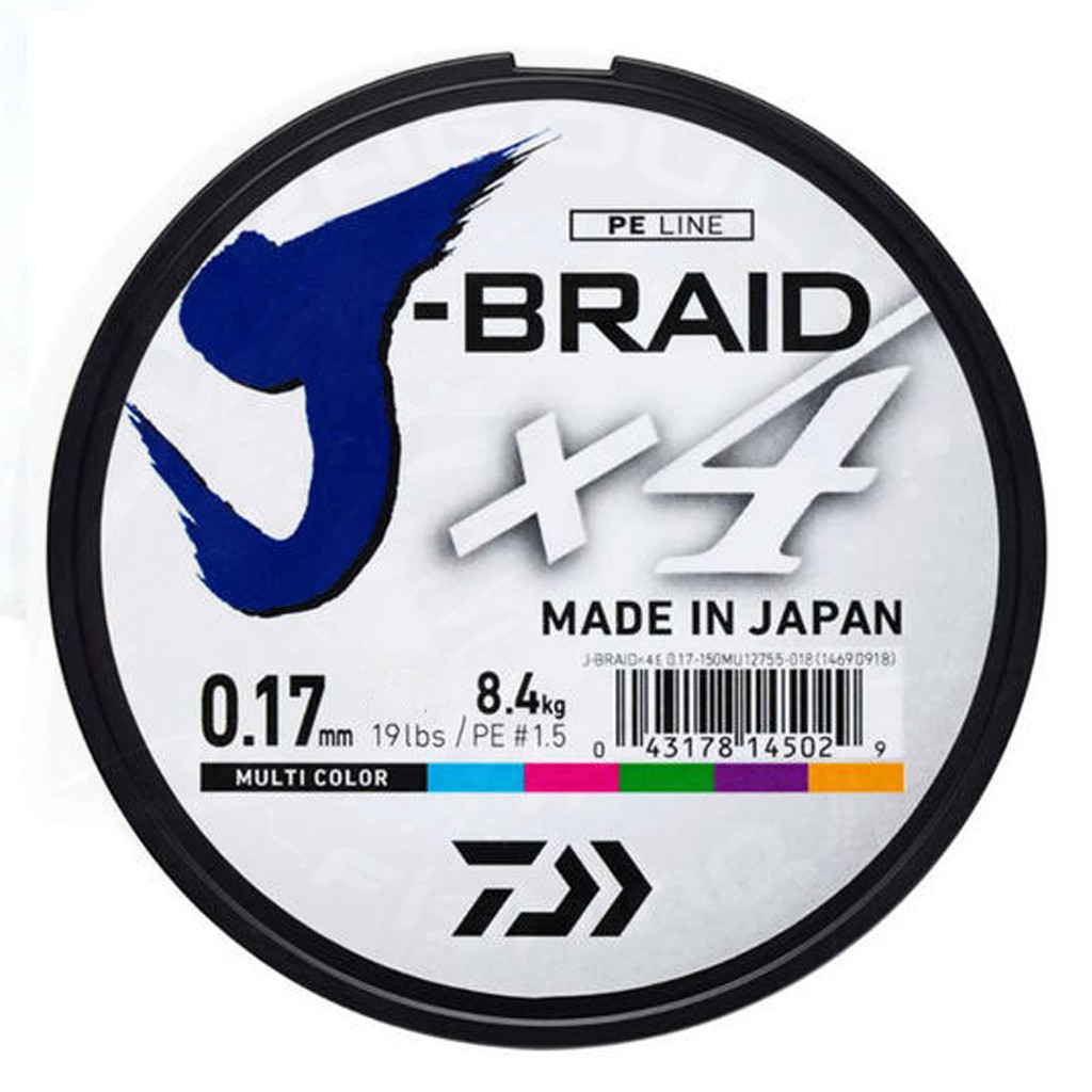 DAIWA J BRAID X4 MT 300 MULTICOLOR